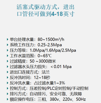 吸吮式自清洗過濾器過濾精度